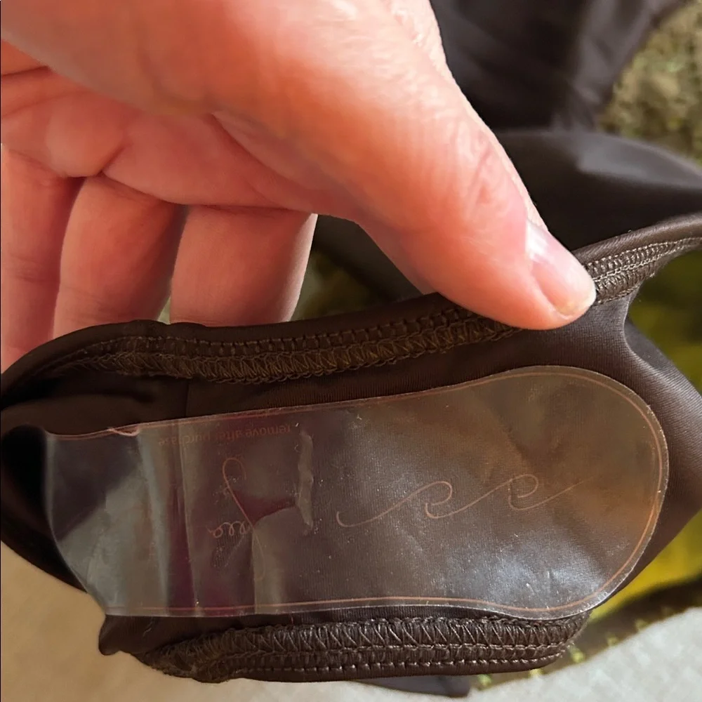 NEW Seea brown Lilia green laser cut side surf suit swimsuit, Zait - Picture 9 of 11